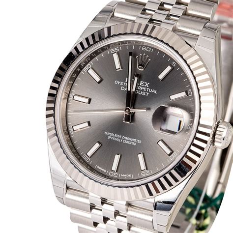 rhodium rolex datejust